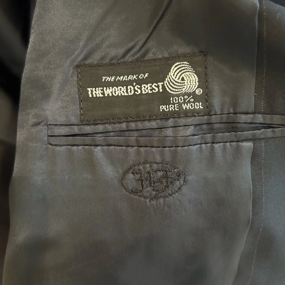 Hickey Freeman for‎ Nordstrom Black Pinstripe Men’s Blazer Suit Coat Wool 41L